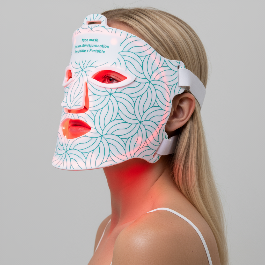LED-lysterapi maske for ansiktet